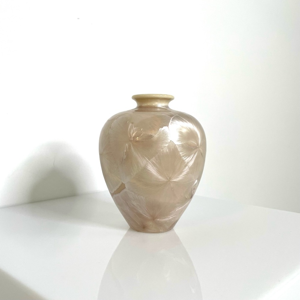 Artisan | Crystaline Ceramic Vase Louise Reding Studio Art |Collectable Signed - Picture 2 of 7